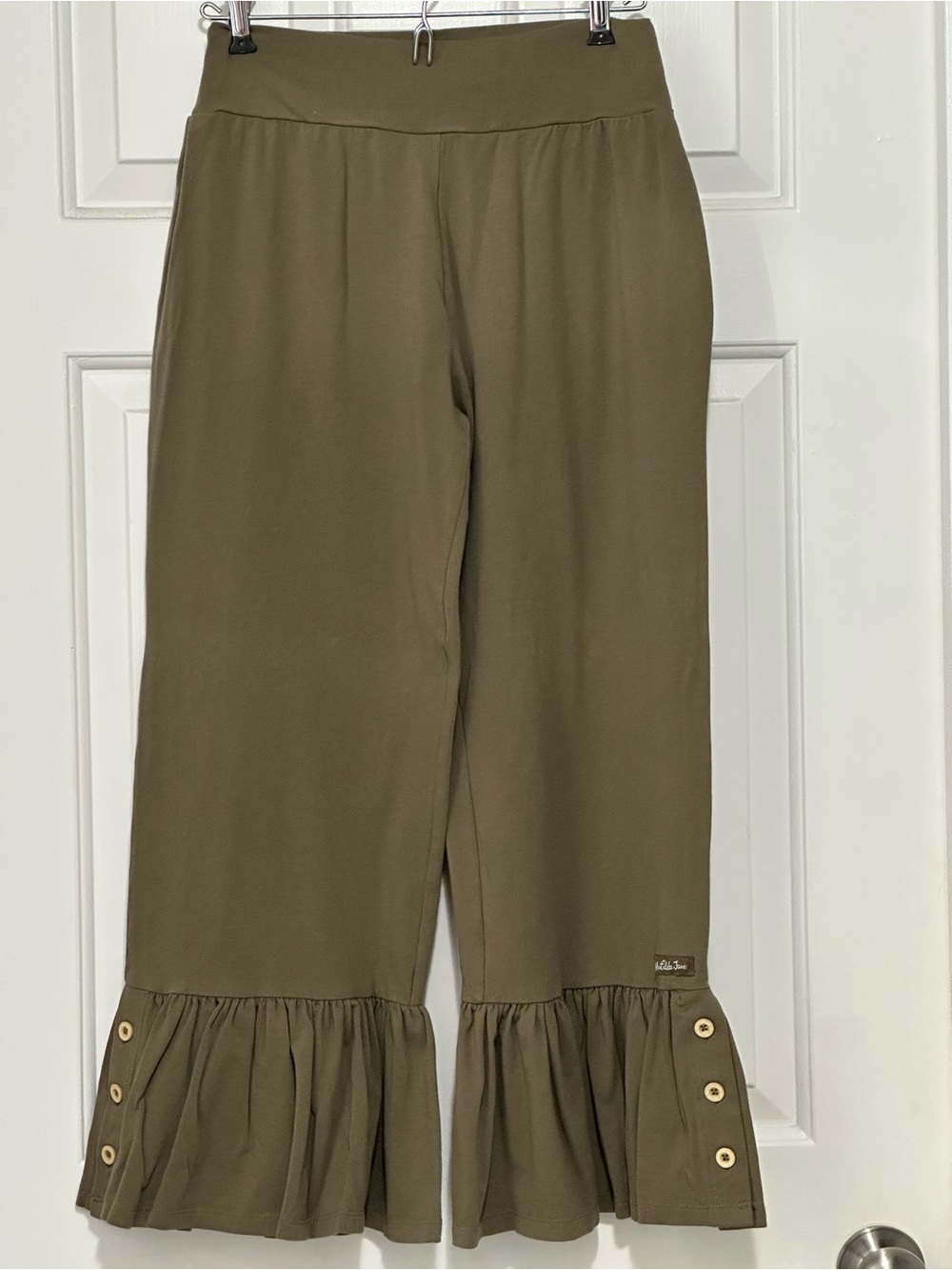 Matilda Jane Olive Green Treetops Big Ruffles Cropped